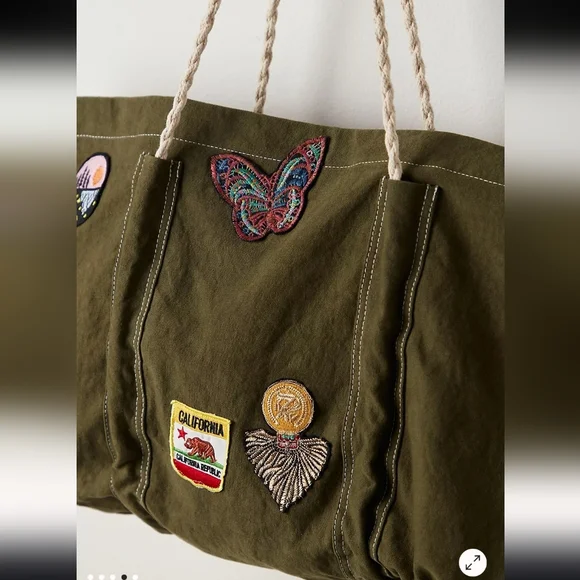 NWT Free People Been There Badge Tote - Picture 3 of 11